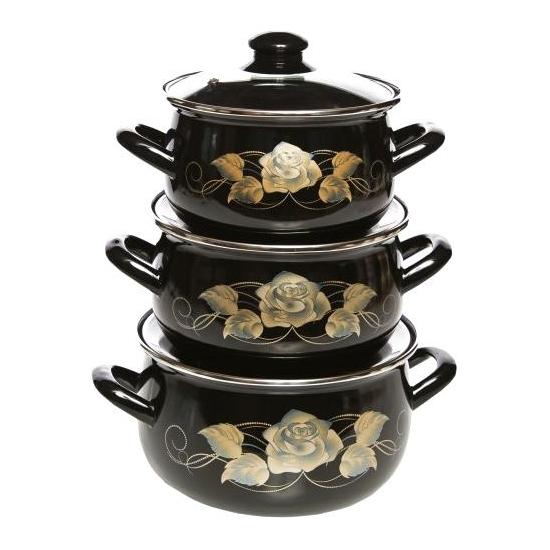 

Set Of Dishes Interos Black Gold