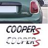 3D ABS MINI Cooper S Rear Boot Emblem Badge Trunk Logo Decals Sticker For Mini Coopers R50 R52 R53 R56 R57 R58 R60 F55 F56