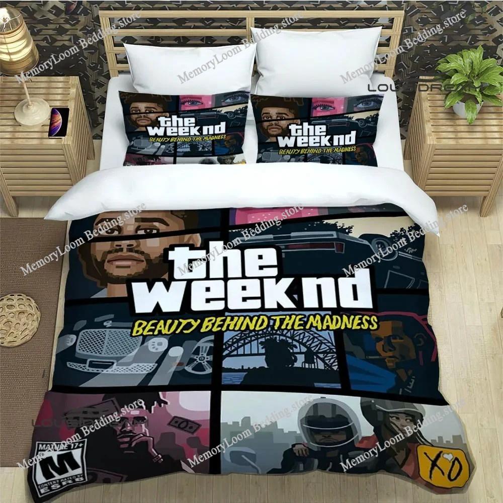 Singer Style Trendy The Weeknd Bedding Set Twin/Full/Queen Size Duvet Cover Pillowcase Soft Bedroom Set Home Textileextile