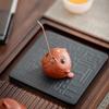 Purple Clay Koi & Crab Incense Holder: Creative Tea Ceremony Table Ornament for Wealth & Tea Play