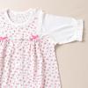 de Relaxed Jersey Small Floral Pattern All Dress All Snap Baby Hospital Floral Small [Cream Coco] Two-Way [Crotch Replacement/2way] 3/4 Sleeves, 3/4