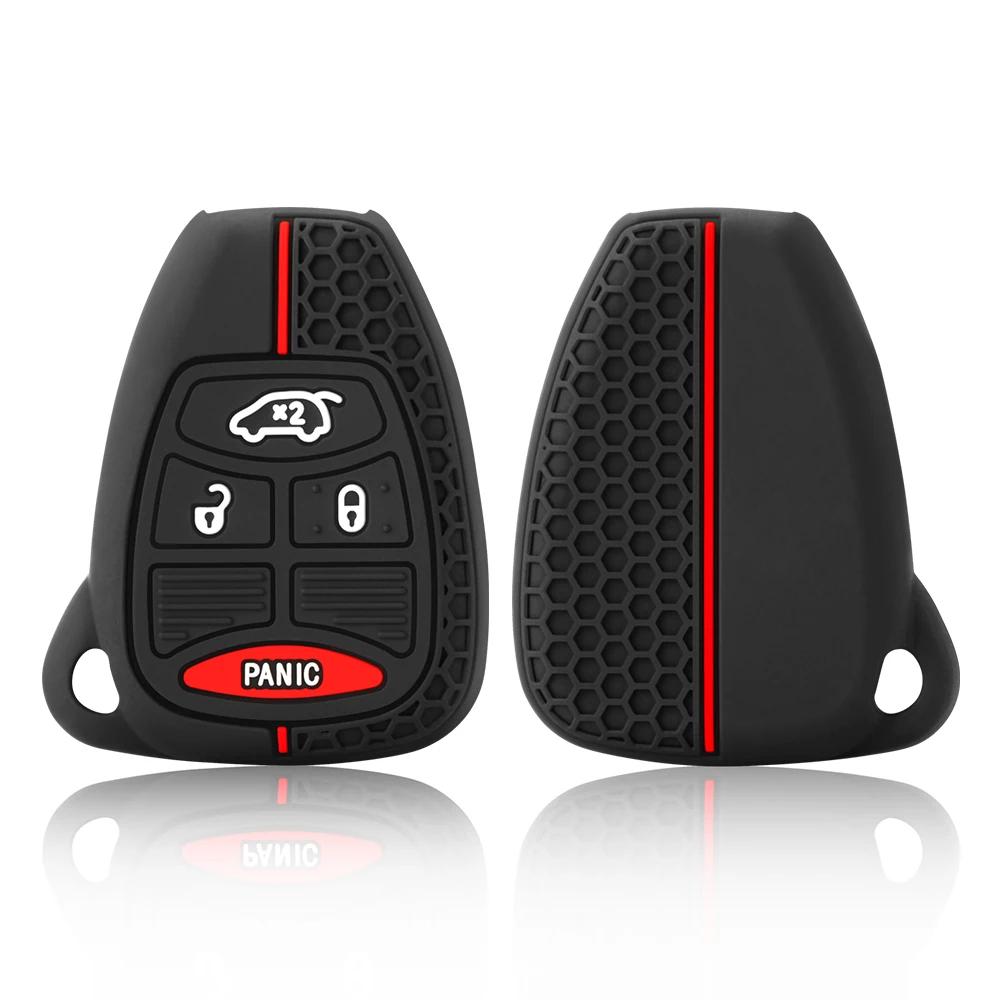 Etui na klucze silikonowe do Chrysler Voyager Pacifica 300c PT Cruiser Dodge Caliber Avenger Jeep Grand Cherokee Compass Patriot