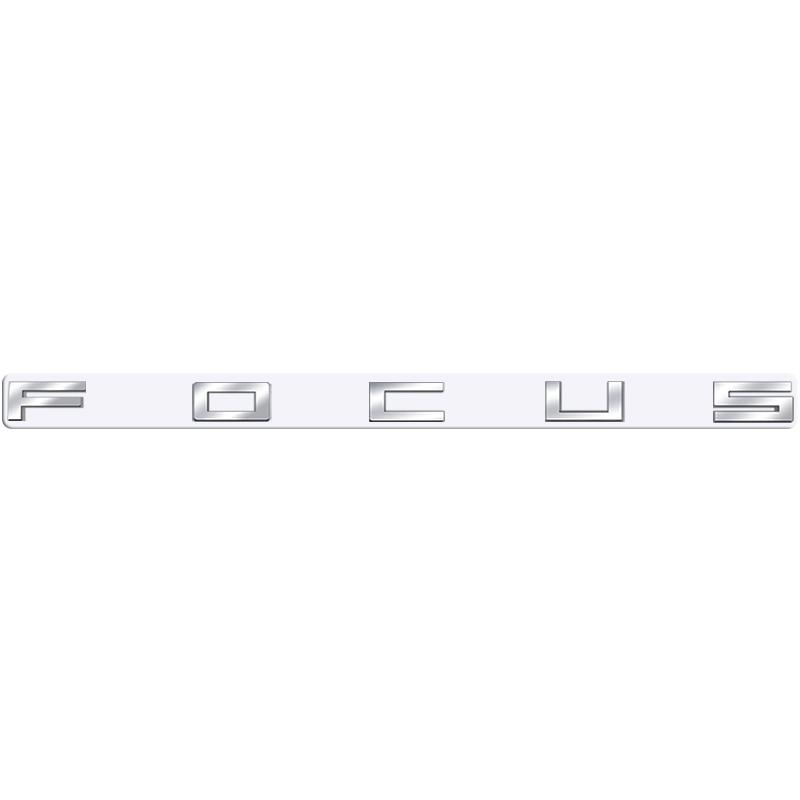 AHYU6 Metal 3D Badge Letter Logo Car Rear Trunk Body Sticker Emblem For Ford Focus ST line X Glossy Black Accessories