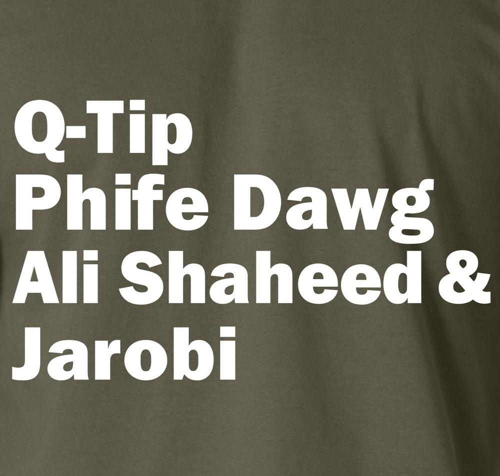 Q TIP PHIFE DAWG ALI SHAHEED & JAROBI  90 s Hip Hop Rap Music Legends Tee Unisex T-Shirt XL