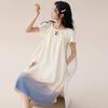 Women's Pure Cotton Short Sleeve Nightgown Dress