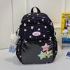 Urbaner Minimalistischer Nylon-Rucksack Für Die Schule Mit Letter-Hase Und Schmetterlings-Print-Design Für Teenager Und Schüler