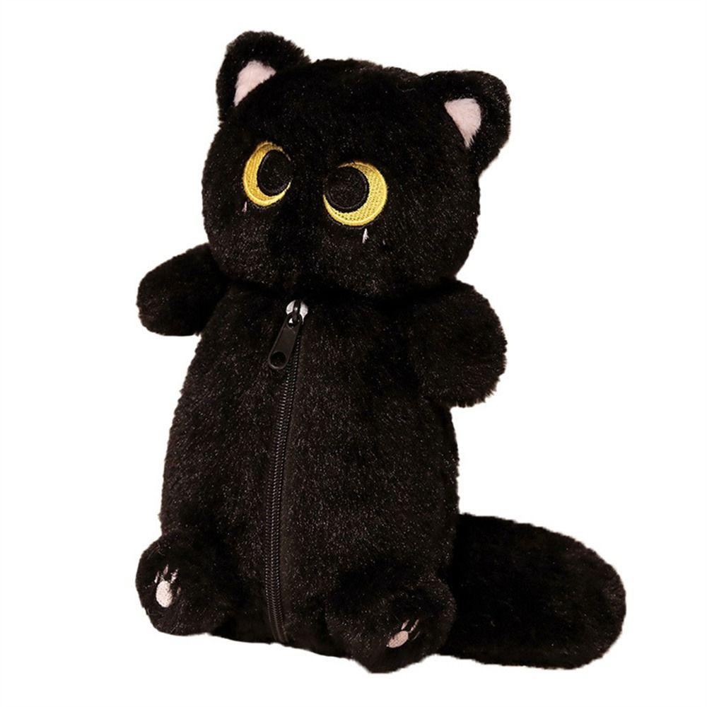 Stuffed Animal Plush Pencil Case Siamese Cat Cat Pencil Bag Stationery Bag Learning