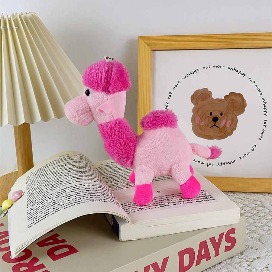 Plush Camel Cute Pendant With Short Pile Fabric For Bag Decoration And Collector