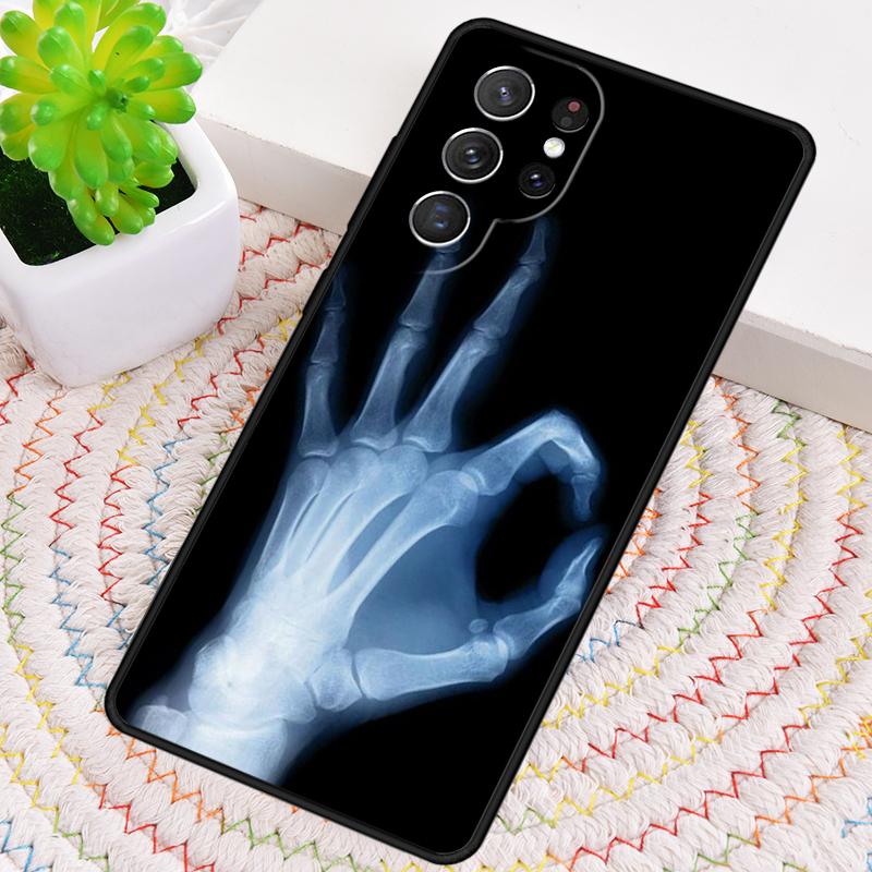 X-Ray Human Anatomy soft TPU Phone Case For Samsung Galaxy note 10 pro S26 S25 S24 S23 S22 Ultra Plus S21 FE S20 Cover