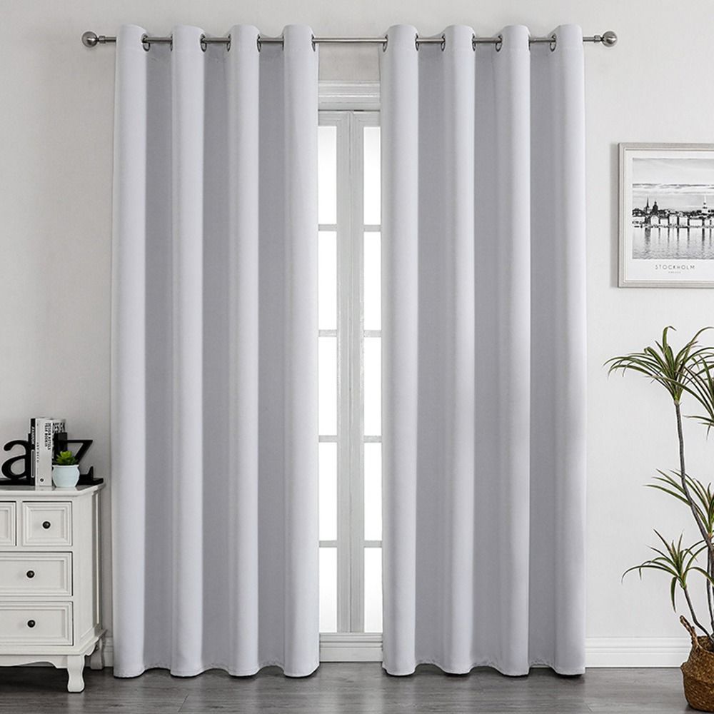 Door Curtains Drapery Panel Sun Protection Shading Curtains Blackout Curtains