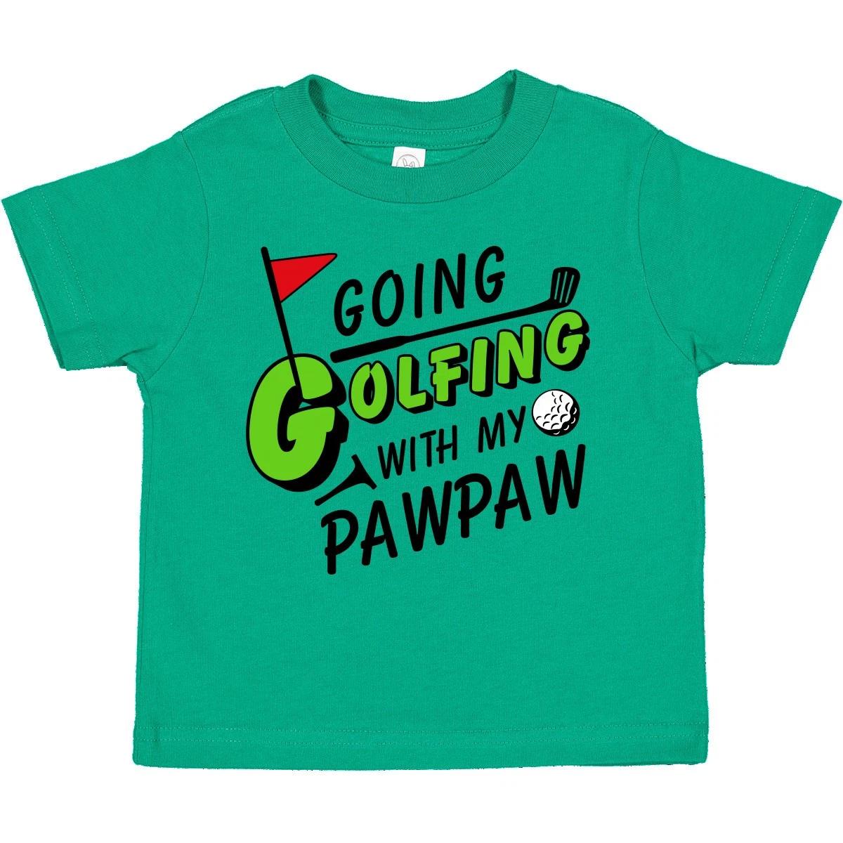 Inktastic Going Golfing With My Pawpaw- Kids Golf Toddler T-Shirt Sports Grandpa 130