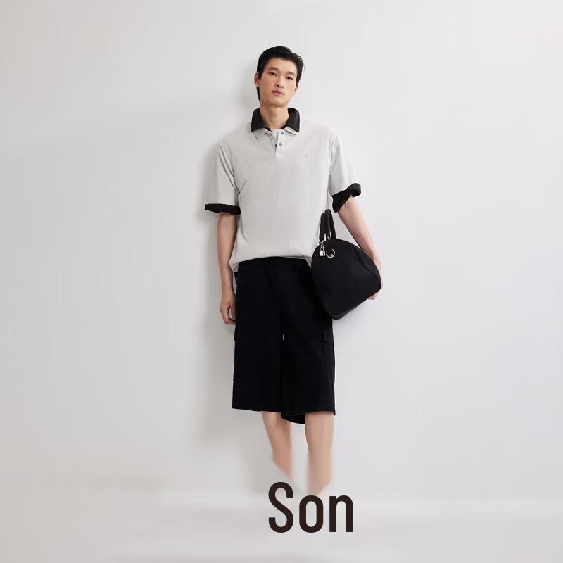 JACK&JONES Men's Spring Casual Wide-Leg Drawstring Shorts