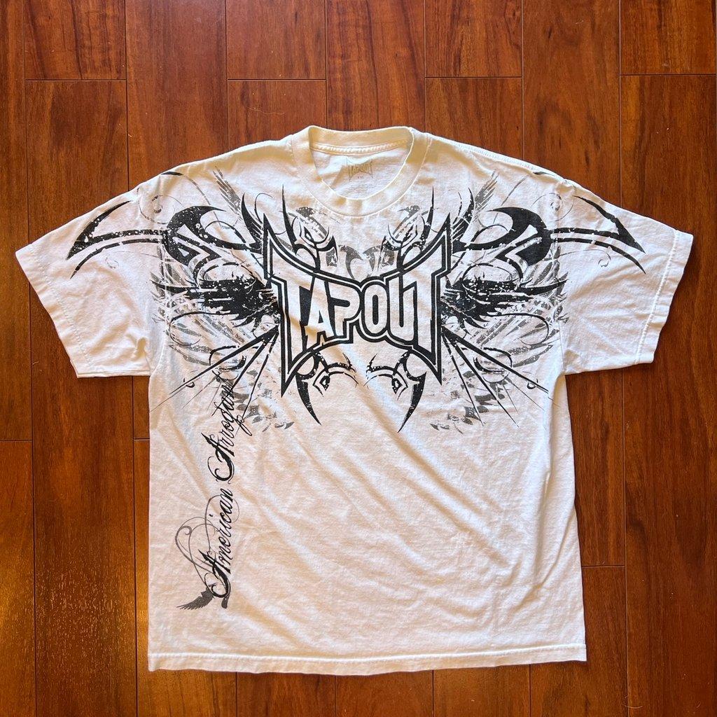New Harajuku T-shirt Vintage Y2KAffliction Men's White T-shirt White Top