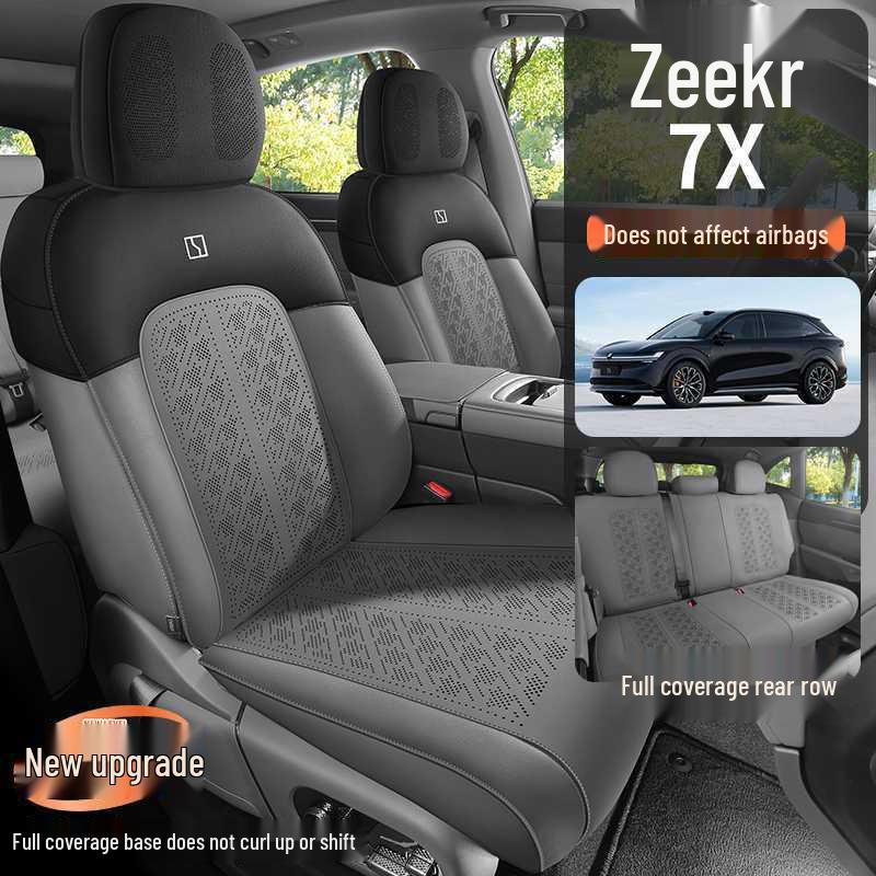 Zeekr 7x All-Season Breathable Suede Seat Cushion Set