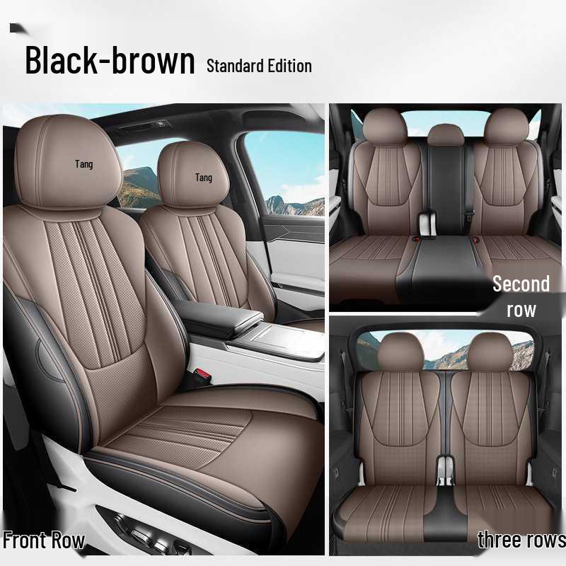 BYD Tang L Full Coverage DMI/EV Seat Covers - Breathable Perforated Cushions for All Seasons