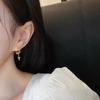 Korean Style Cross Stud Earrings for Women - Trendy, Elegant, Versatile, Simple Ear Jewelry for Internet Celebrities.