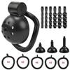 2026 Male Penis Chastity Cage Set Small Chastity Cage 5 Cock Rings With Urethral Sound Plug Penis Bondage Slave Man Sex Toy