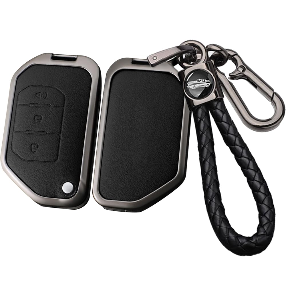 SANRILY Smart Key Case, Key Cover, Key Holder, For Jeep, JL, Wrangler Gladiator, Sahara