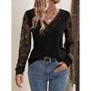Spring And Autumn New Women'S Versatile Long Sleeve Daily Business Commuter Elegant Comfort Sexy Bottom Shirt Top