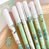 12PCS/Box 0.5mm Blue Ink Neutral Pen Quick Drying Erasable Pen Cartoon Ballpoint Pen  Stationery