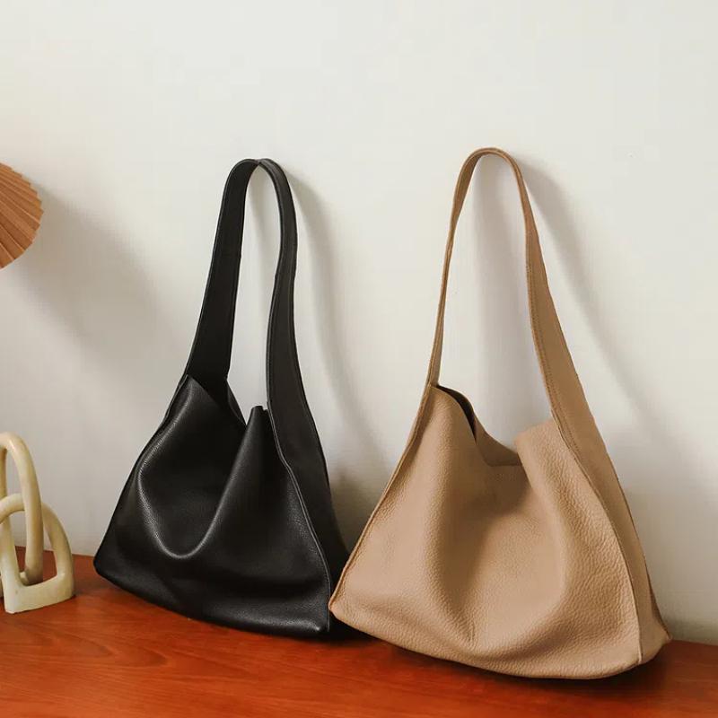 Borsa a mano da donna in vera pelle, borsa casual di grande capacità, borsa a tracolla da donna, vera pelle