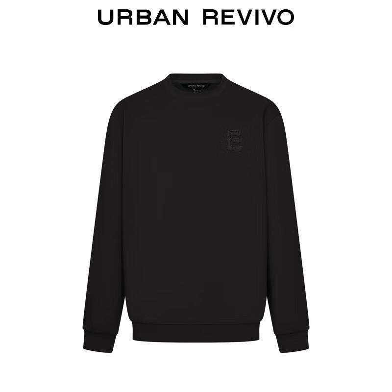 Men's Casual Embroidered Crewneck Sweatshirt