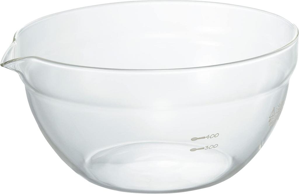 Hario Made In Japan Heat Resistant Glass Single Mouth Bowl 800ml Set of 6 Clear KB-80-BK