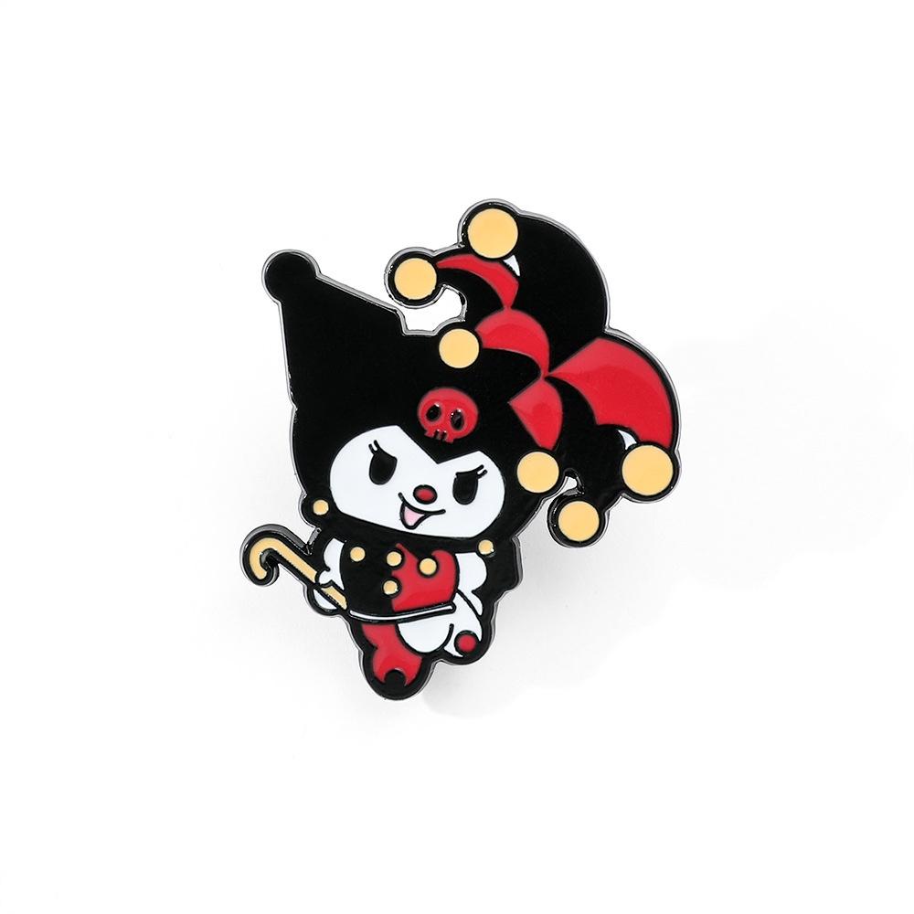 Cute And Funny Magician Kuroko Metal Badge For Students' Bags And Accessories Cartoon Character Style