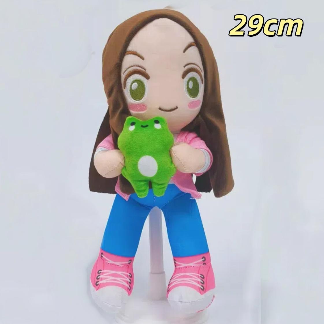 25cm Neue Magische Ausdruck Plüschpuppe Cartoon Mädchen Stofftierpuppe Weicher Frosch mit langen Beinen Geschenk