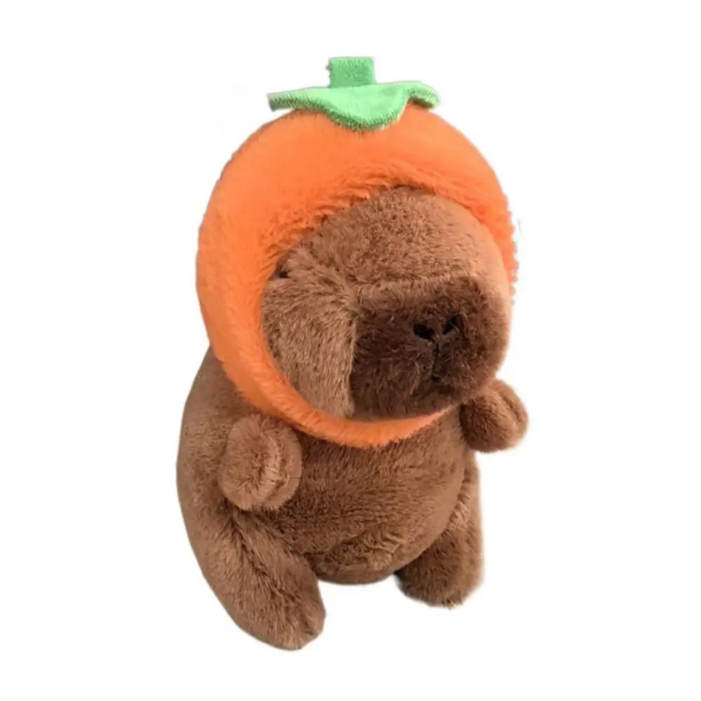 Toy Cartoon Capybara Simulation Capybara Pendant Multicolor Plush Capybara Keychain Accessories Stuffed Animals