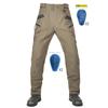 Mens Motorcycle Riding Pants 600D Oxford Fabric Abrasion-Resistant Tactical Biker Trousers With Silicone Pads