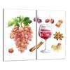 Glass Hob Protector 2x30x52 Wine