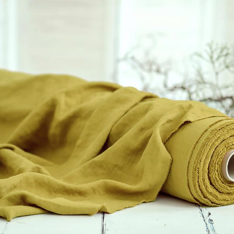 100% French Natural Linen Fabric,280cm Wide Soft Breathable Pure Linen Cloth for Clothing Curtains Tablecloths Sewing Home Decor