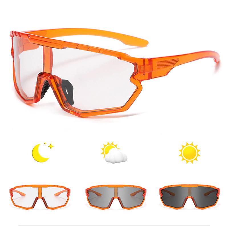 Outdoor Cycling Sunglasses Men'S Colorful Color-Changing Glasses Men'S Sports Sunglasses Women'S Cycling Glasses