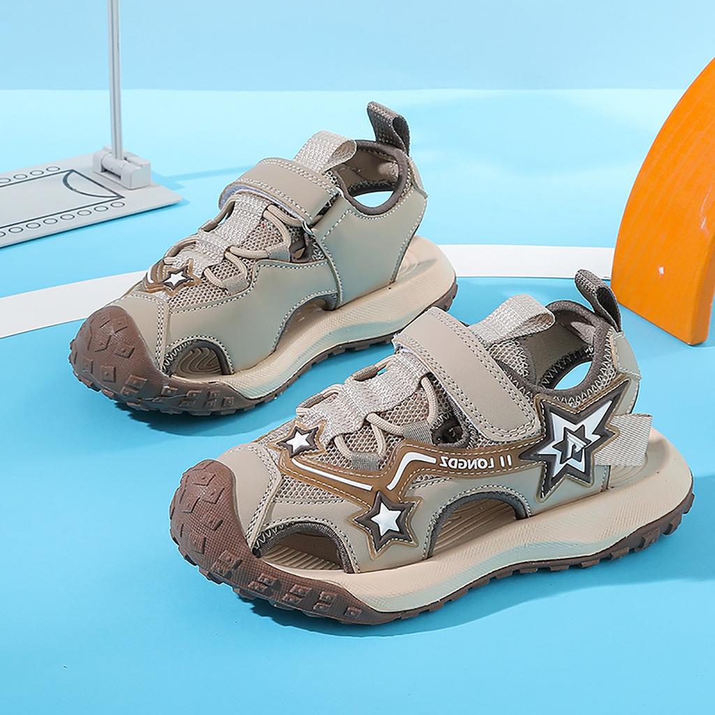 Children Boys Sandals Sport Beach Sandals Girls Sneakers Water Sandals Closed-Toe Outdoor Canvas Rain Flats Toddler Kids