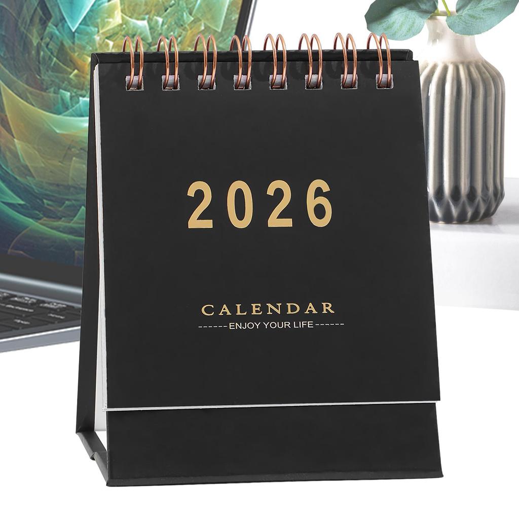 Small Calendar for Desk Decorative Desktop Calendar Daily Planning Supplies for Tasks Appointments Dating Home Study Bedroom