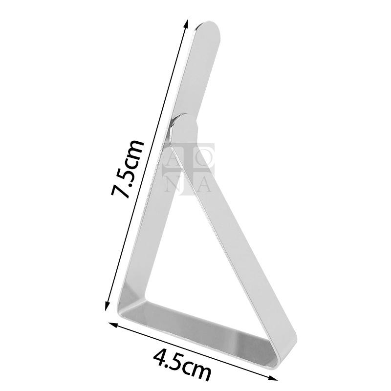 

5Pcs/Set New Stainless-Steel Table Cloth Clip Wedding Table Cover Clip Holder Triangle Tablecloth Stable Clips Home Fixed Clip 5PCS