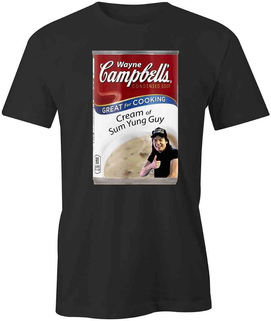 WAYNE CAMPBELLS CREAM OF SUM TShirt Tee Printed Graphic T-Shirt Gift S1BCB075 XXXXL