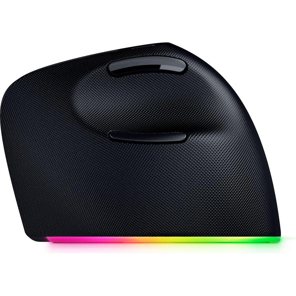 Razer Pro Click V2 Vertical Wireless Ergonomic Design AI Prompt Windows Mac Compatible Connectivity via or USB C Wired Mode Chroma RGB Mouse 6-Button