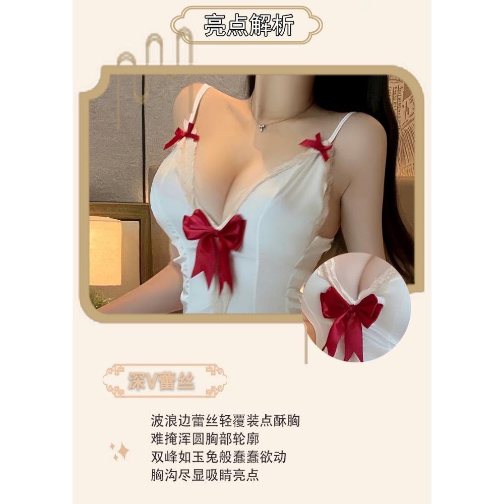 Man Desire Erotic Underwear Lace Hollowed Out Pure Desire Girl Pajamas Summer Private Room Suspenders Sexy Home Pajamas 9364