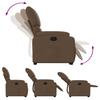 Vidaxl Lift Recliner, Brown, Fabric Upholstered