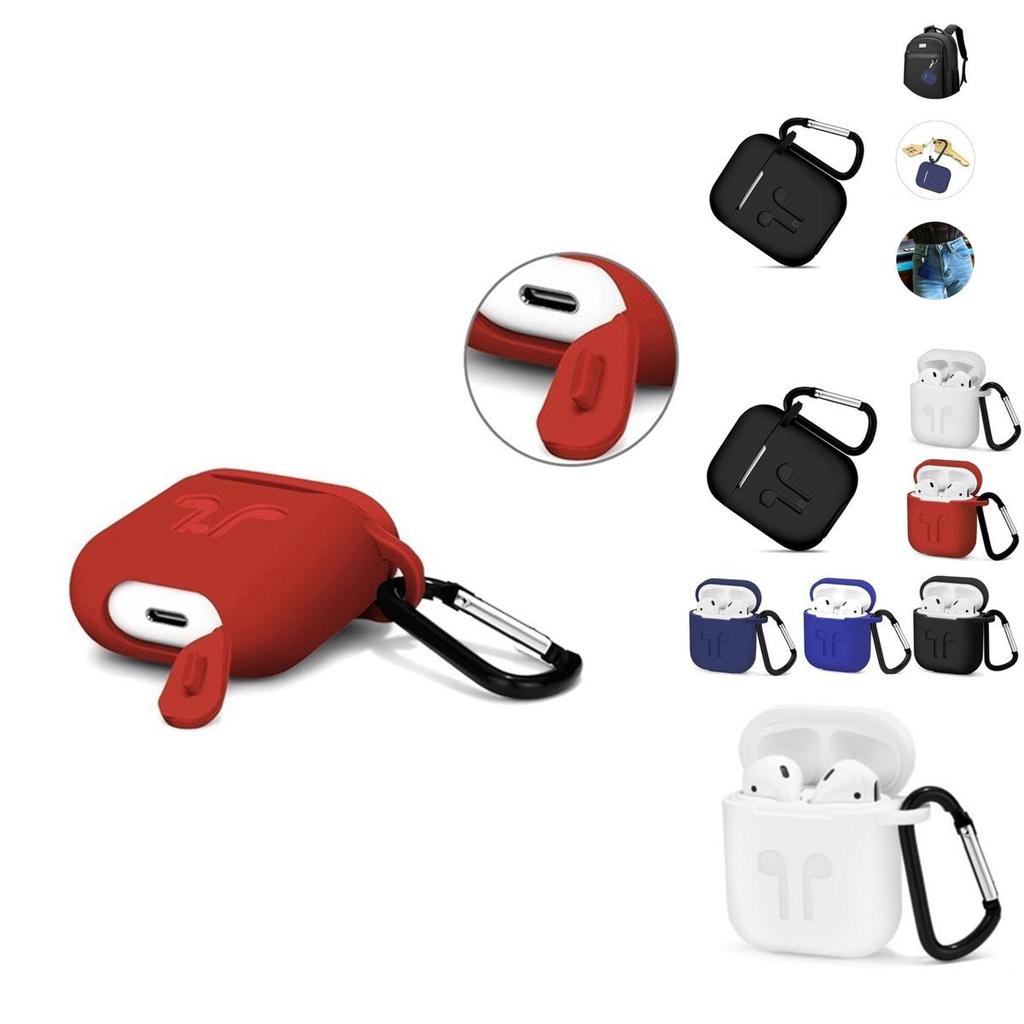 Shockproof Apple Airpods Case Cover Skin With Antilost Strap And Charging Compatibility