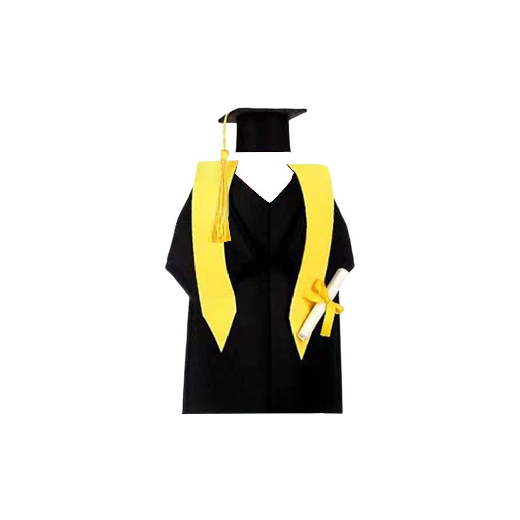 Wine Bottle Coat Bachelor Hat And Dress Wine Bottle Cap Graduation Bottle Cap Wine Bottle Decoration Champagne Graduation Party Blue, Red, Yellow