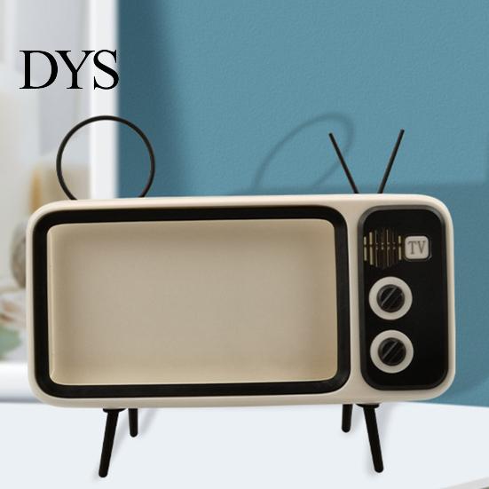 Soporte para Teléfono Altavoz Reproductor de Música Antideslizante Retro TV Decoración del Hogar Móvil para Smartphone de 6.4 a 6.7 Escritorio