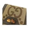 Gucci Jumbo GG Bamboo Design Canvas Wallet Large Women Wallet Brown Beige 658635-UKMBT-2572