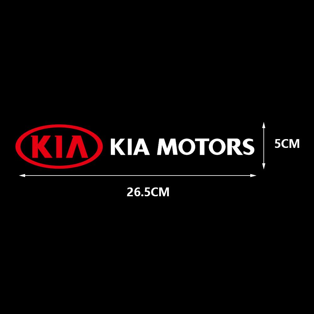 2/4Pcs Car Stickers Auto Body Rear Trunk Emblem Decal Decoration For KIA Ceed Sorento Rio Sportage Picanto Optima Cadenza Forte