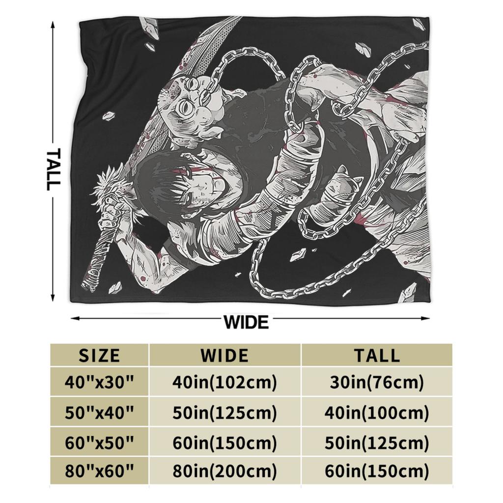 Toji Fushiguro JJK Anime Jujutsu Kaisen Blanket Coral Fleece Plush Spring Autumn Warm Throw Blankets for Sofa Car Bedspreads