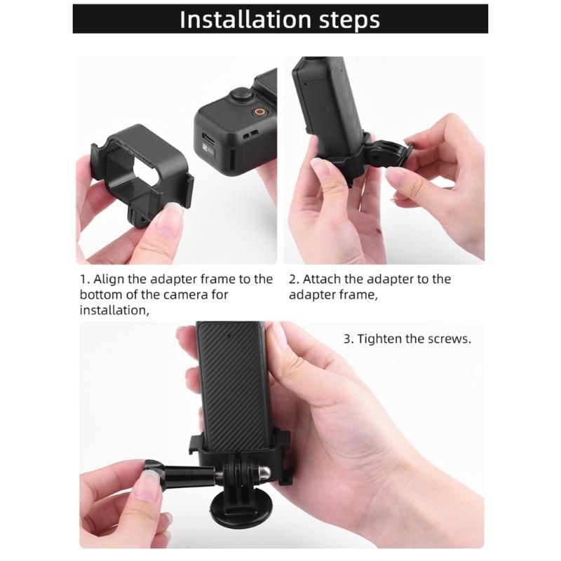 Adattatore Shoe Fredda Versatile per Gabbia Fotocamera per Pocket 3 Clip per Zaino Fotografico Perfetto per Riprese all'Aperto Fotografia di Viaggio
