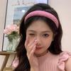 Rose Red Wide-brimmed Sponge Hair Band Women Fairy Temperament Headband Tweed Head Hoop Hairband Princess Girls Hair Accessories