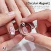 Schwarzes Loch Form Katzenauge Nagelkunst Magnet Sauger Hohl Katzenauge Nagelkunst Effekt Magnetischer Ring für Magnetischer Gel-Lack Maniküre Werkzeug